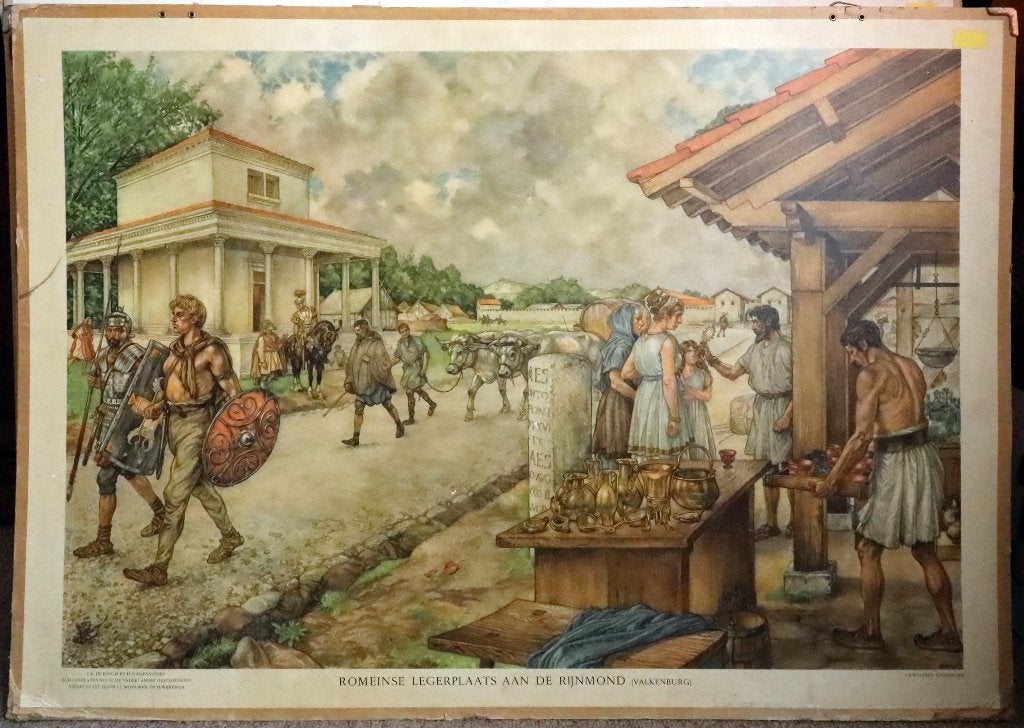 Romeinsche legerplaats aan de Rijnmond (Valkenburg) / J.H. I, Ophalen, Geschiedenis