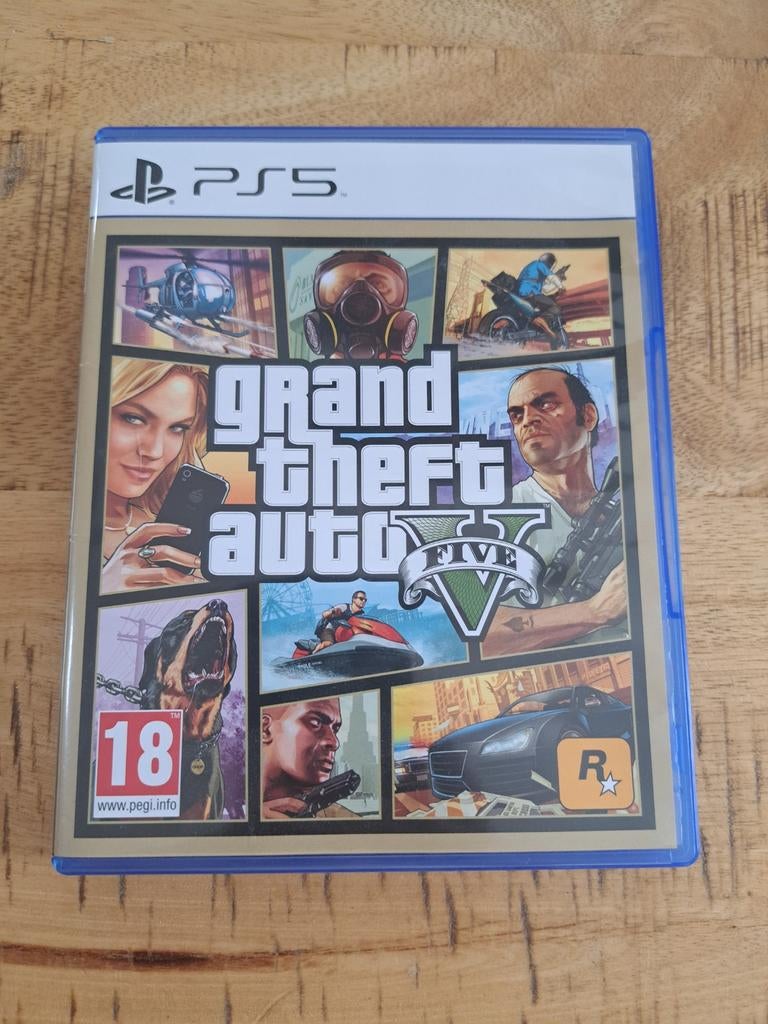 Grand Theft Auto V (GTA 5) PS5 - Zo goed als nieuw, Spelcomputers en Games, Games | Sony PlayStation 5, Avontuur en Actie, Online