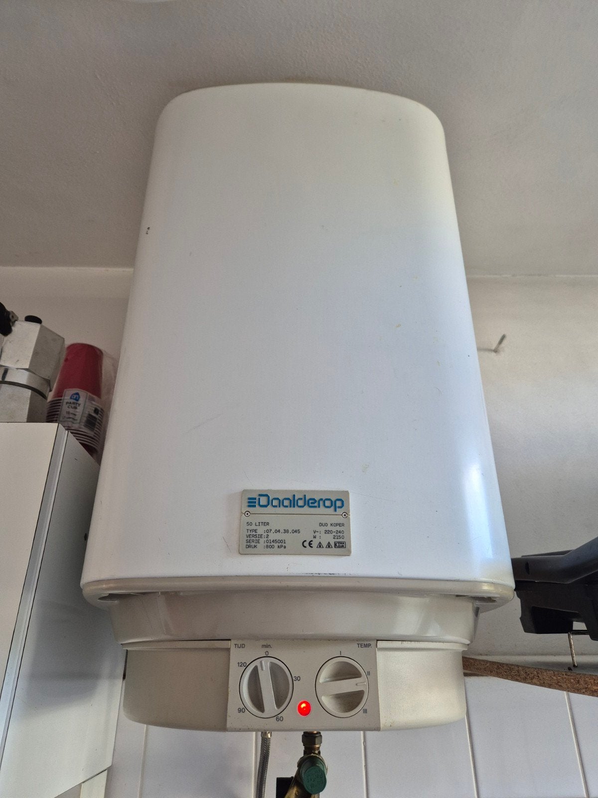 Daalderop boiler 50 liter - Zelf demonteren, Ophalen, Gebruikt, Overige typen