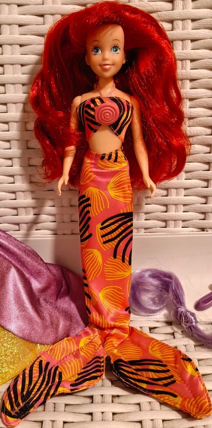 Disney Barbie Ariel kleine zeemeermin vintage jaren 90 (2), Verzenden, Zo goed als nieuw, Barbie