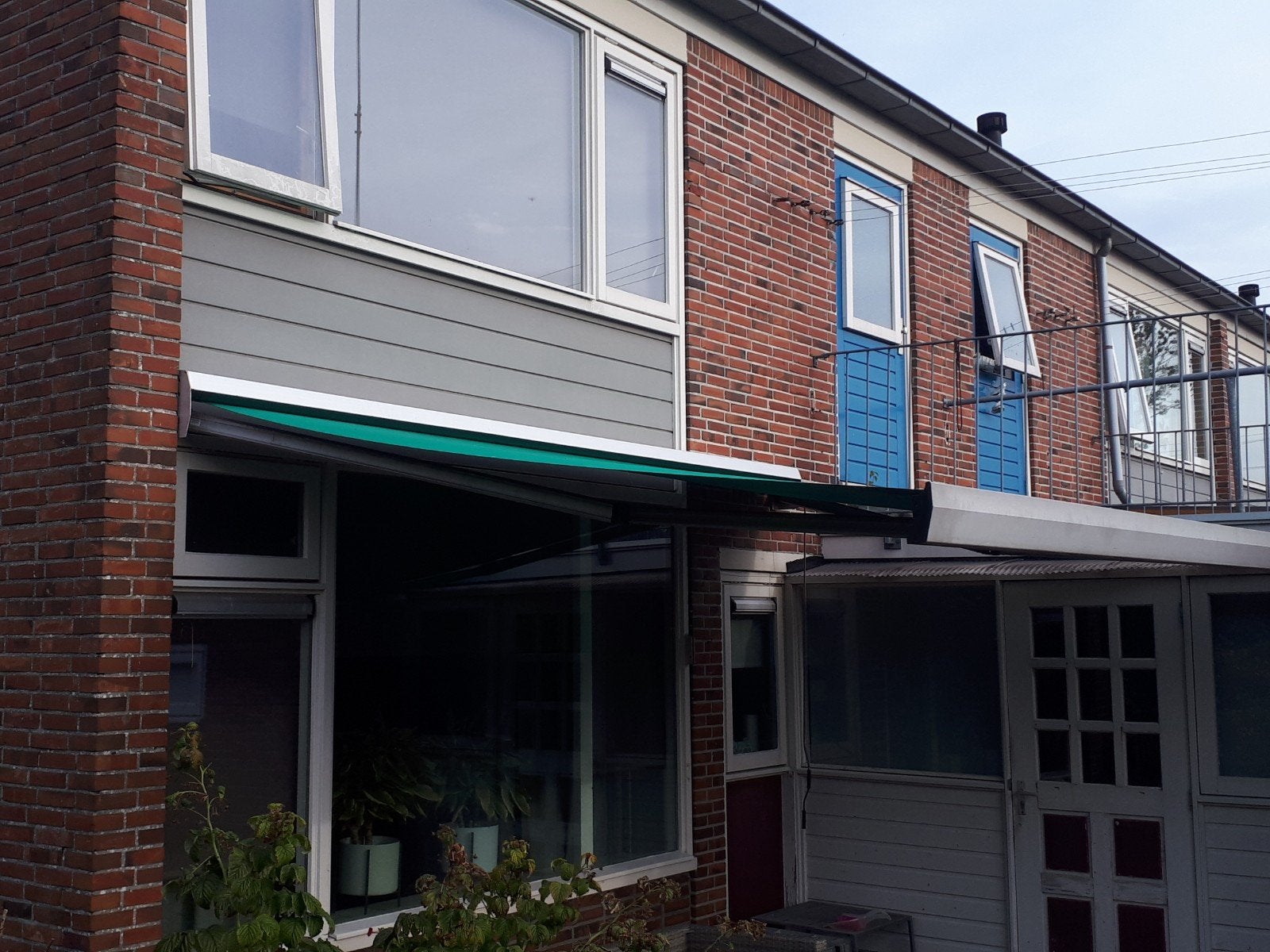 prachtig knik zonscherm! 4 x 3 m, Tuin en Terras, Ophalen, Knikarmscherm