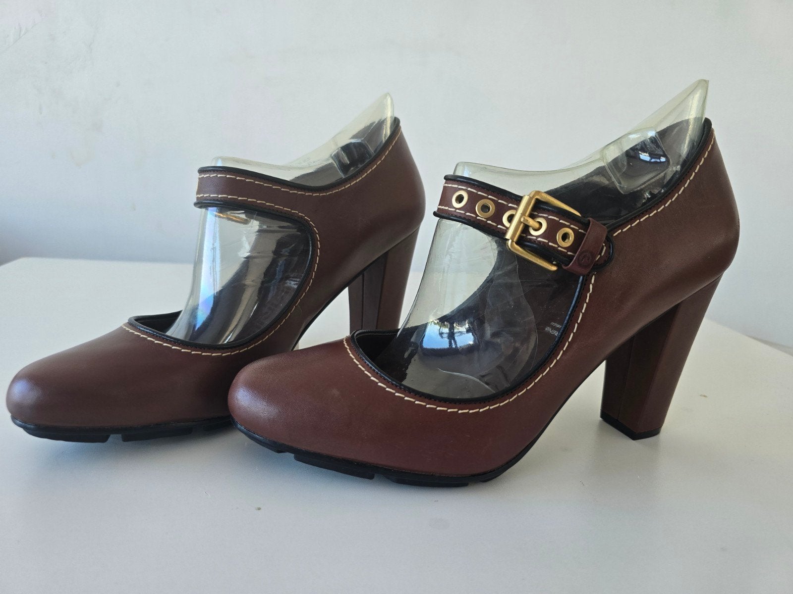 Rockport by adiPRENE Leren Pumps Donkerbruin Maat 39, Pumps, Nieuw, Ophalen of Verzenden, Rockport by adiPRENE