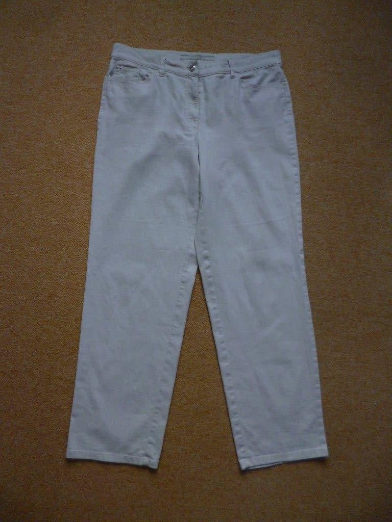 Crème/wit Zerres pantalon maat 46, Wit, Maat 46/48 (XL) of groter, Ophalen of Verzenden, Zo goed als nieuw