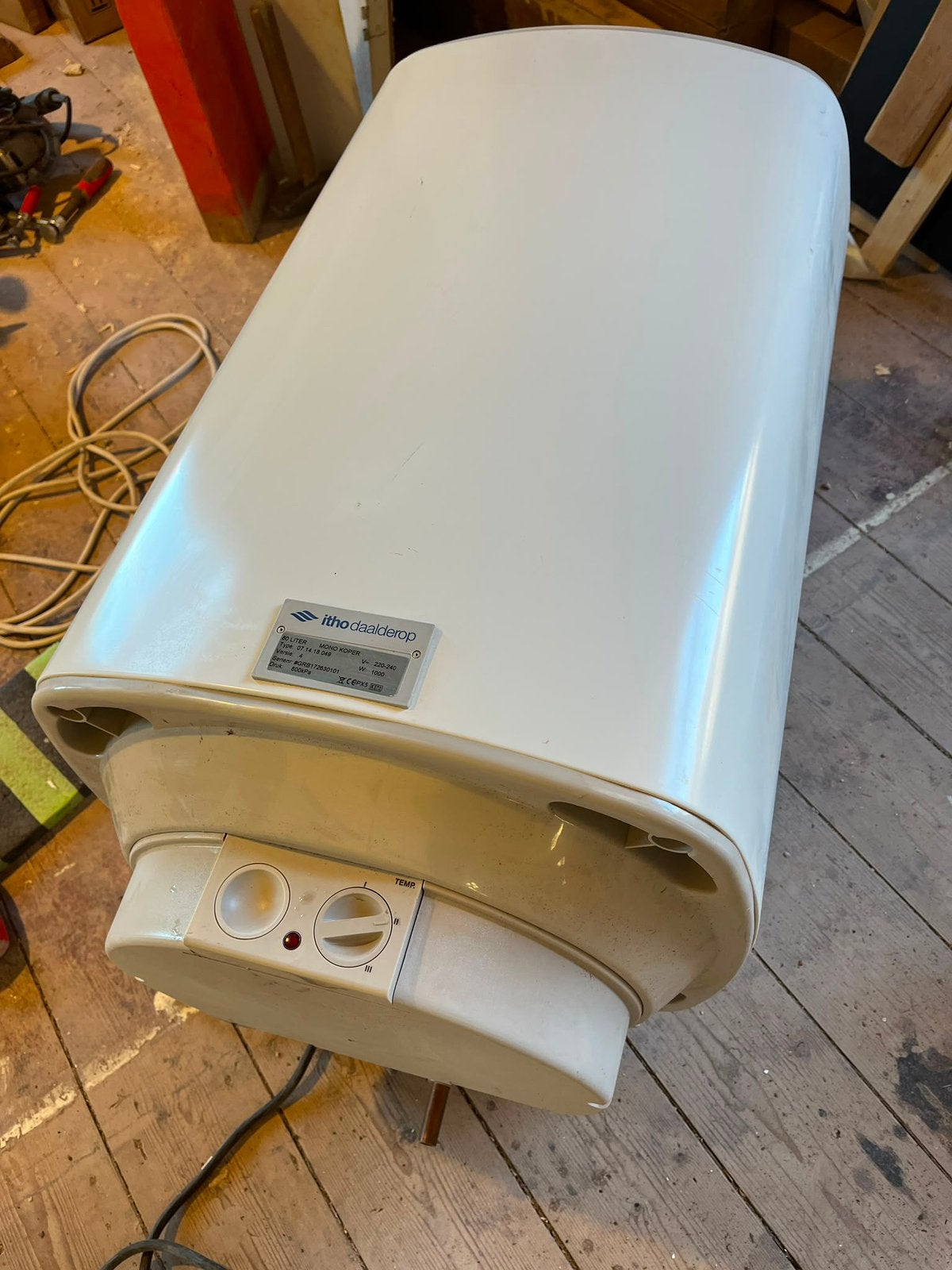 Itho Daalderop boiler mono koper 80 liter, Doe-het-zelf en Verbouw, Geisers en Boilers, Ophalen, Gebruikt, 20 tot 100 liter, Boiler