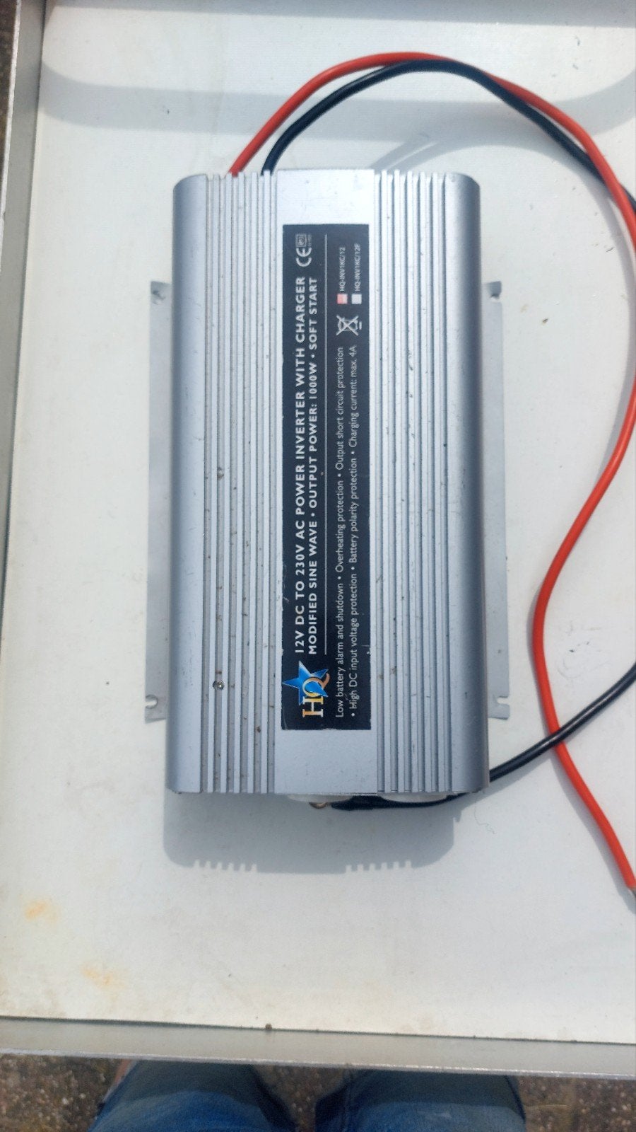 Omvormer / inverter lader HQ power, Ophalen