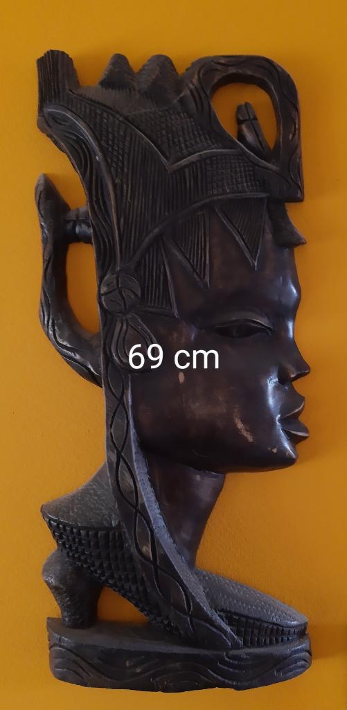 houten Afrikaans beeld 69cm, Ophalen of Verzenden