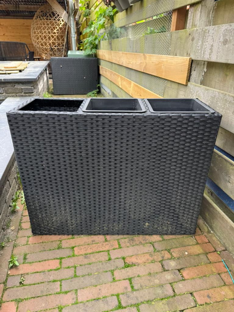 Plantenbak twee stuks, Ophalen, Kunststof, Minder dan 30 cm, Rond