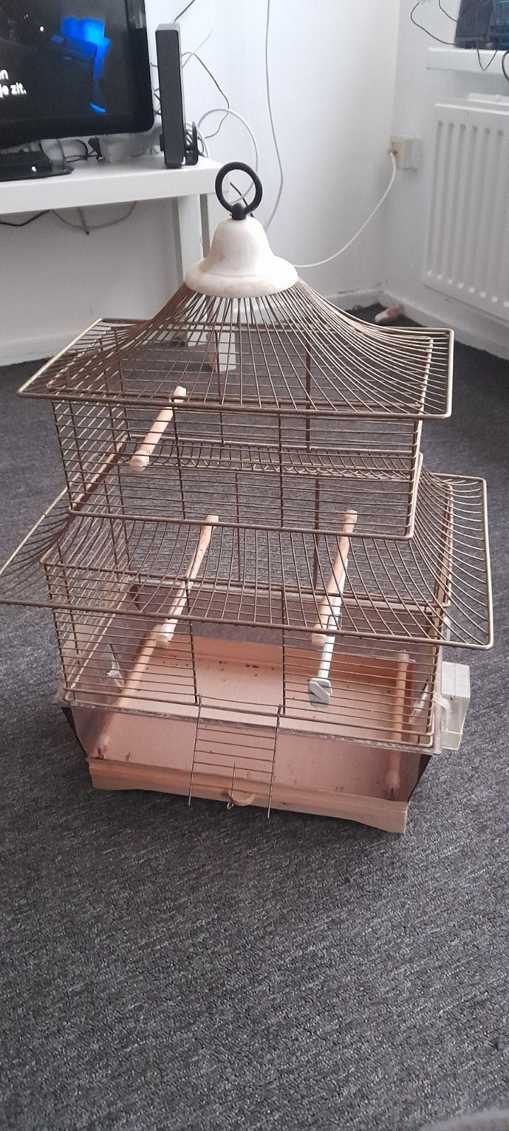 Vogelkooie, kleine sierlijke vogelkooi pagode model -, Dieren en Toebehoren, Vogels | Hokken en Kooien, Ophalen, Metaal, Vogelkooi