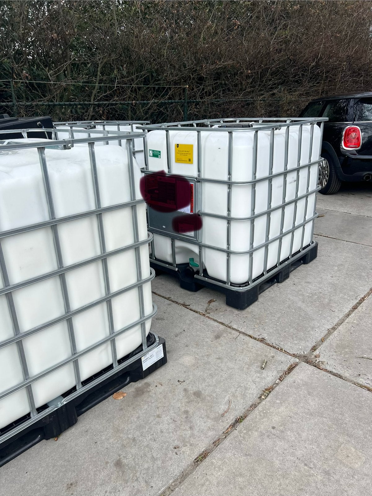 IBC,s 1000 liter, Tuin en Terras, Regentonnen, 150 liter of meer, Ophalen, Zo goed als nieuw