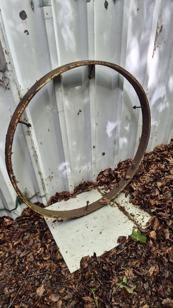 Hoepel karrewiel reep diameter 96 cm, Antiek en Kunst, Ophalen
