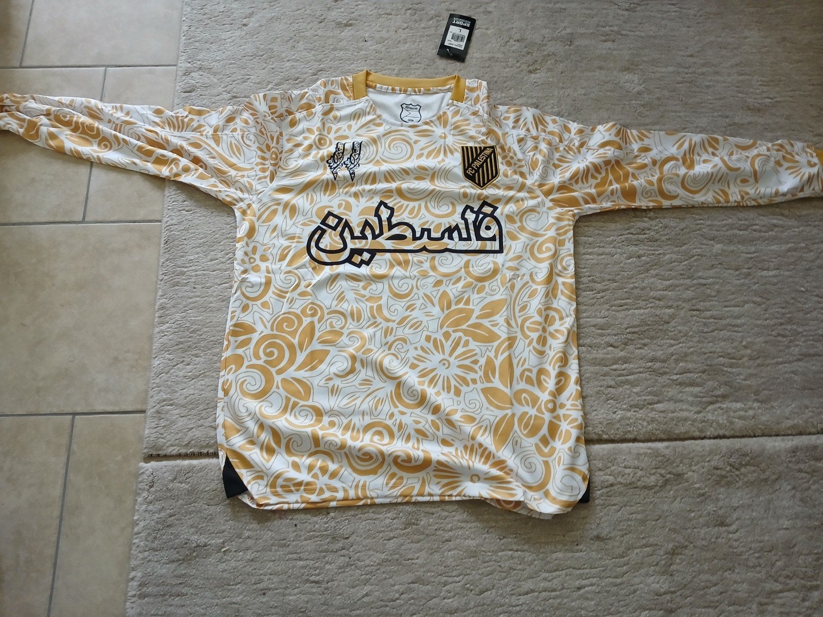 Voetbalshirtjes Palestina met lange mouwen, Maat L, Ophalen of Verzenden, Nieuw, Shirt