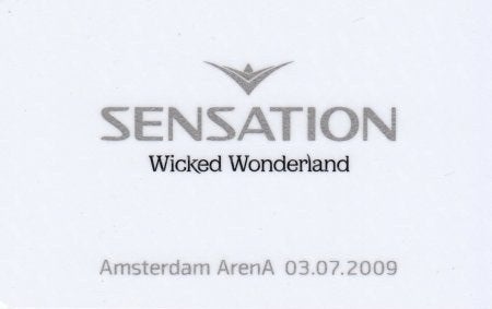 ArenA kaart A106.01a Sensation Wicked Wonderland V.I.P., Ophalen of Verzenden, Nederland