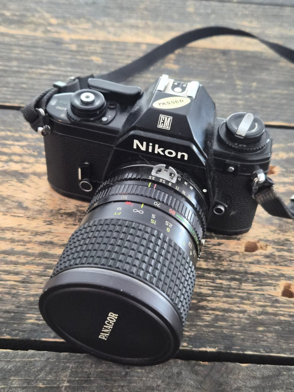 Nikon EM met Tokina 28-85mm f/3.5 lens, Ophalen of Verzenden, Zo goed als nieuw, Spiegelreflex, Nikon