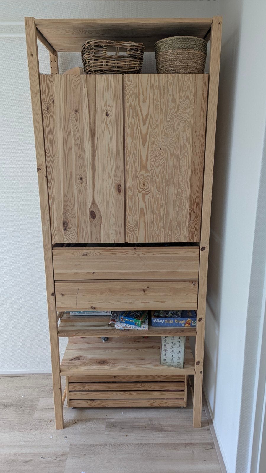 Houten kast (Ivar) met lades en deuren van Ikea, Ophalen, Gebruikt, Met deur(en), Modern, Scandinavisch