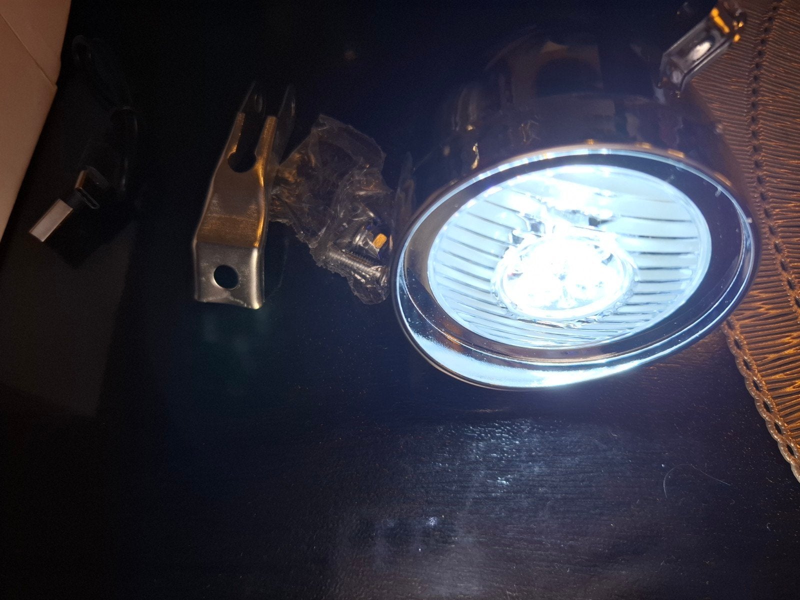 Retro LED Fietskoplamp Chroom – USB Oplaadbaar (Compleet), Ophalen of Verzenden, Nieuw, Kinderkar, 80 kg of meer