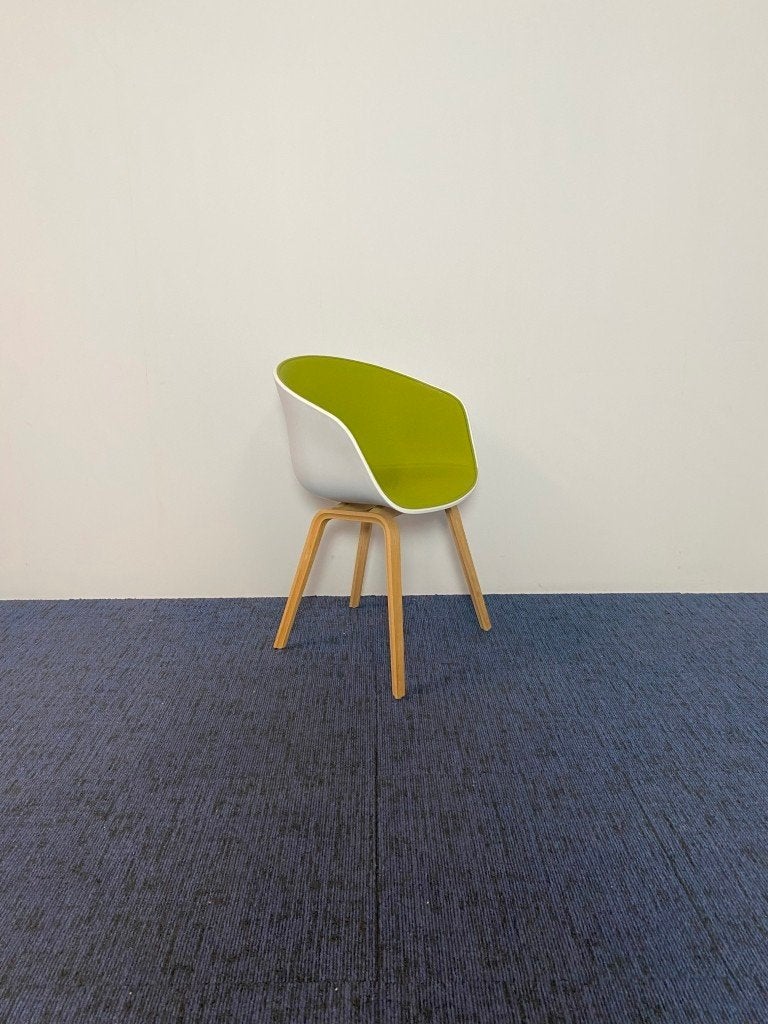 2 x Vergaderstoel HAY About A Chair 'AAC' 22 - groen/wit, Ophalen, Gebruikt, Twee, Overige kleuren