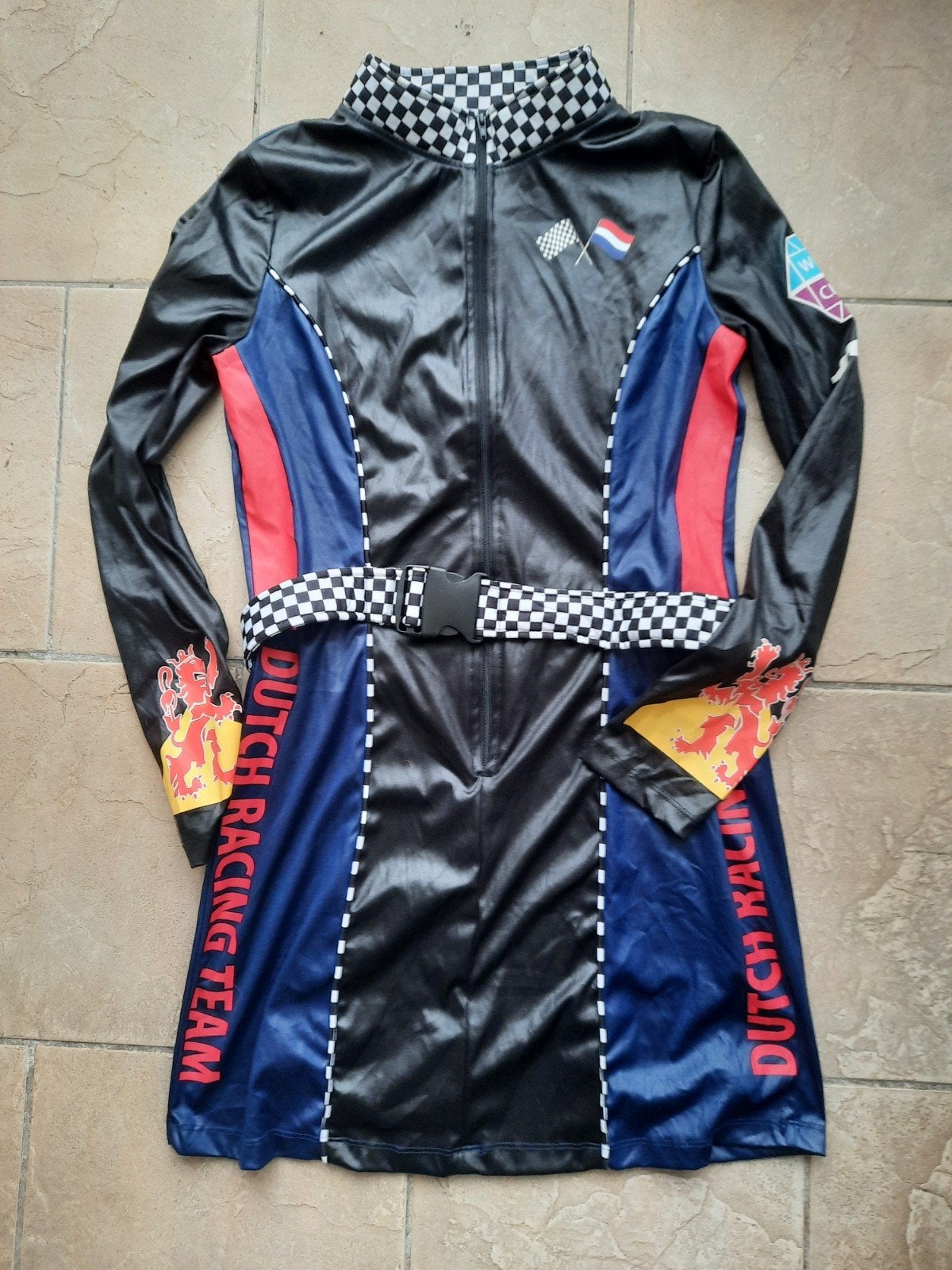 Mooie jurk F1 Dutch Racing Team maat 38-40 z.g.a.n., Carnaval, Zo goed als nieuw, Kleding, Ophalen