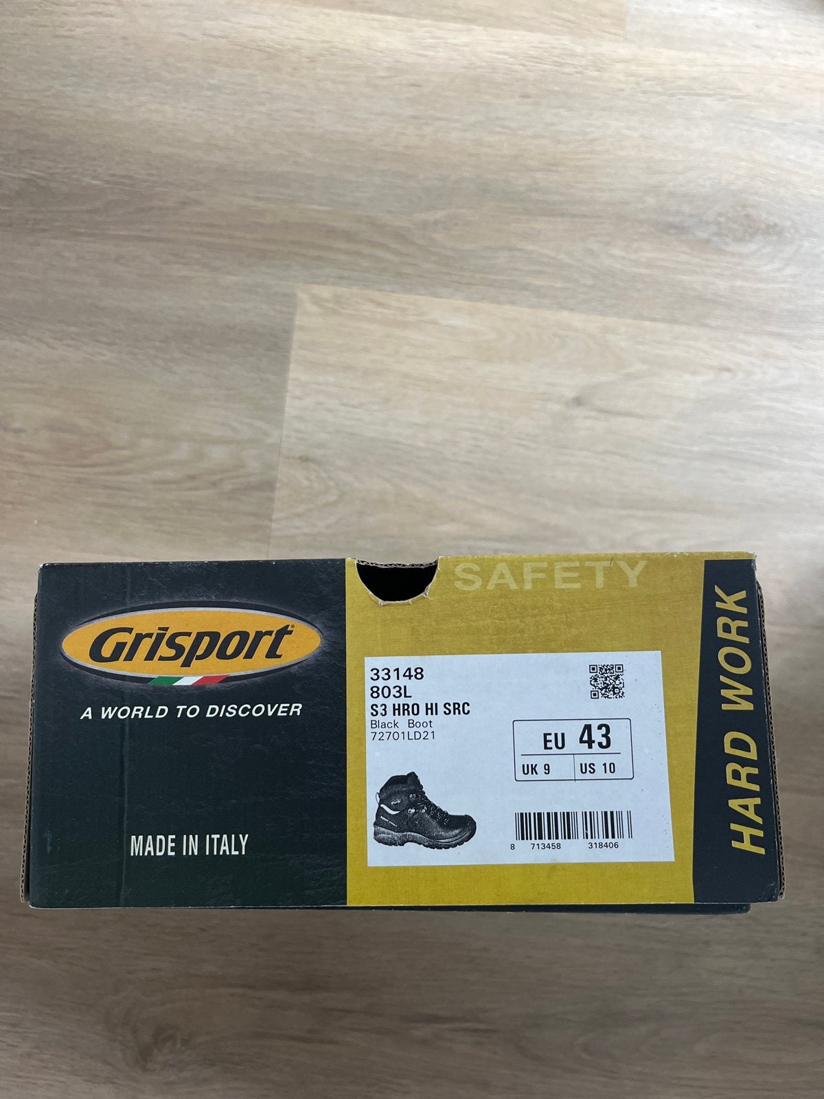 Grisport 803L S3 HRO HI SRC Veiligheidslaarzen Maat 43, Kleding | Heren, Schoenen, Ophalen, Nieuw, Zwart, Werkschoenen