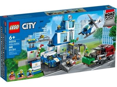 LEGO City 60316 Politiebureau - Nieuw!, Kinderen en Baby's, Speelgoed | Duplo en Lego, City, Lego, Nieuw, Ophalen of Verzenden