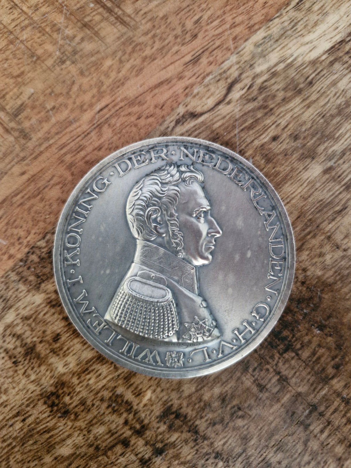 Zilveren penning Willem I - 81,5 gram, Zilver, Koning Willem I, Losse munt, Overige waardes