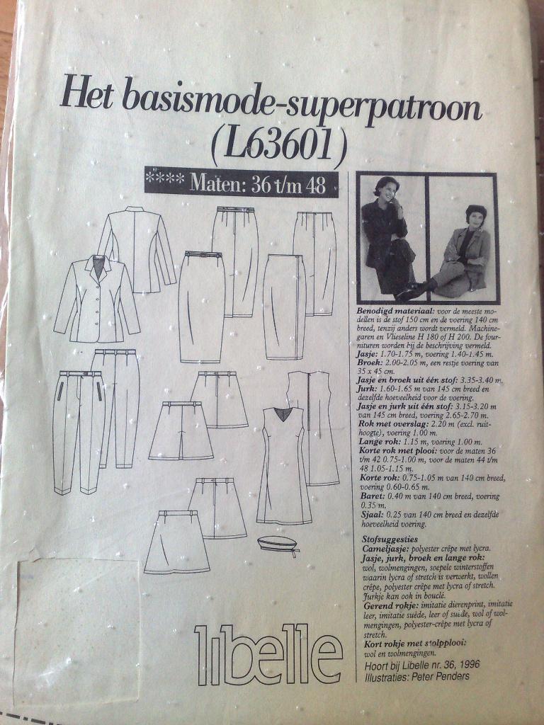 9 x Libelle naaipatronen voor dames, Hobby en Vrije tijd, Kledingpatronen, Verzenden, Zo goed als nieuw, Vrouw, Overige merken