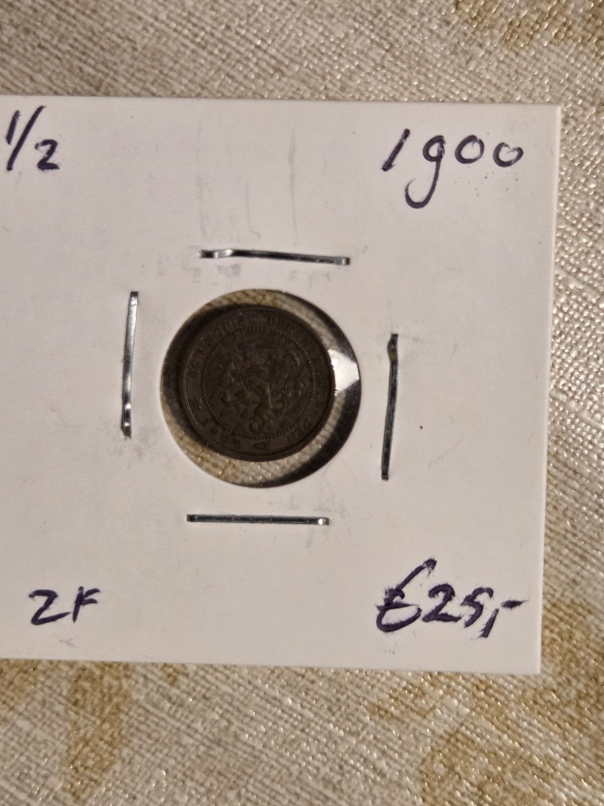 Nederland 1/2 Cent 1900 Koningin Wilhelmina, Postzegels en Munten, Munten | Nederland, Ophalen of Verzenden, Koningin Wilhelmina