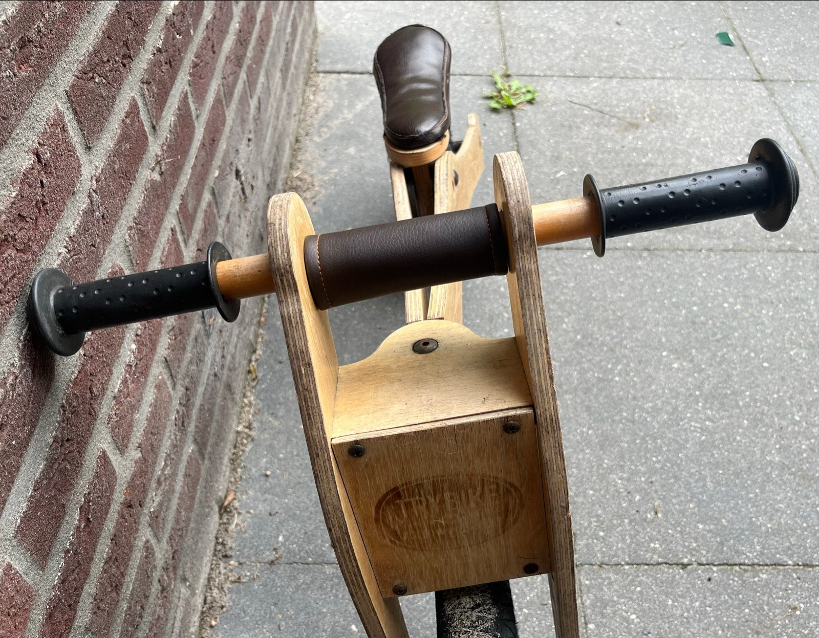 Houten loopfiets trybike, Kinderen en Baby's, Ophalen, Gebruikt, Loopfiets
