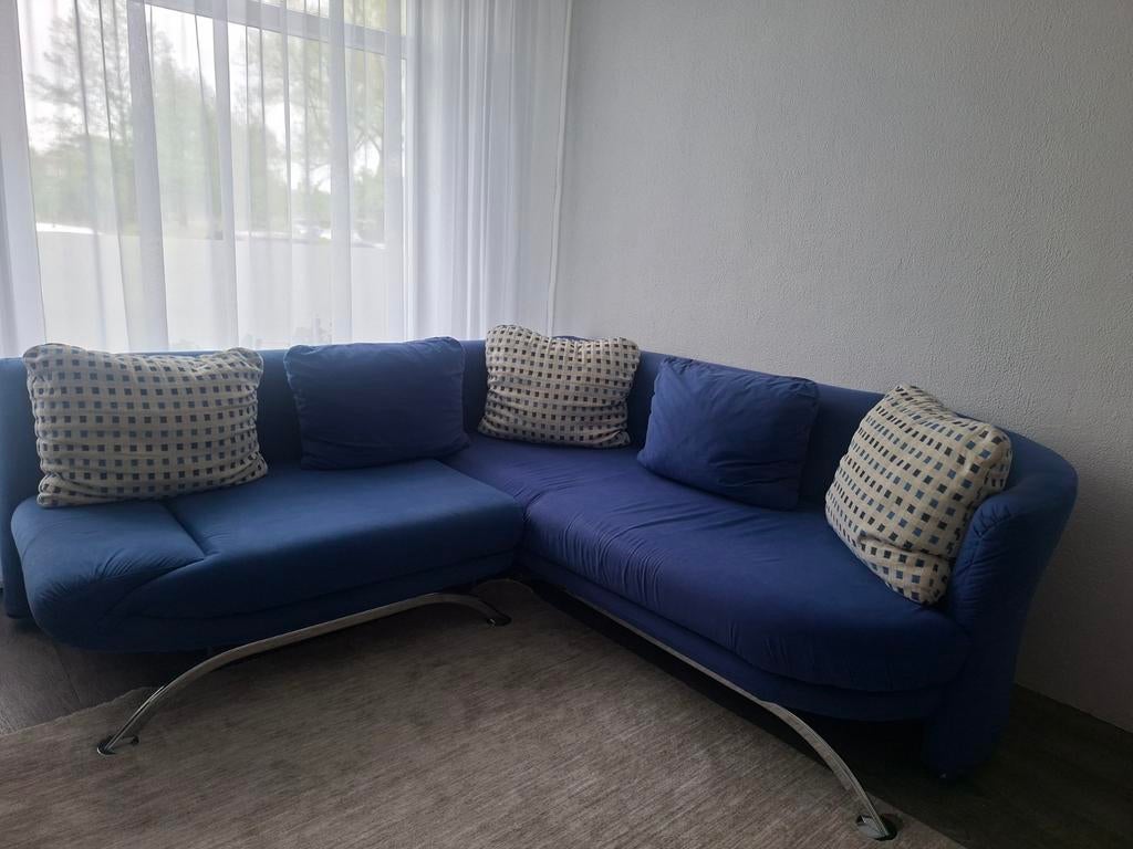 Rolf Benz 222 design hoekbank in Alcantara, Huis en Inrichting, Banken | Complete zithoeken, Ophalen of Verzenden, Zo goed als nieuw