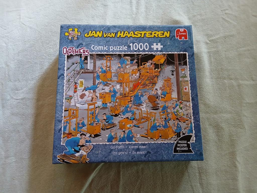 Jan van Haasteren Oldtimers Comic Puzzel 1000 stukjes, Ophalen of Verzenden, 500 t/m 1500 stukjes, Gebruikt, Legpuzzel