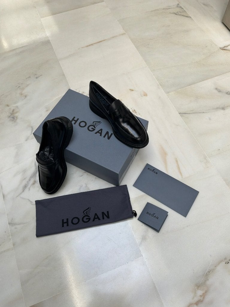 HOGAN zwarte mocassin, Loafers, Nieuw, Ophalen of Verzenden, Zwart
