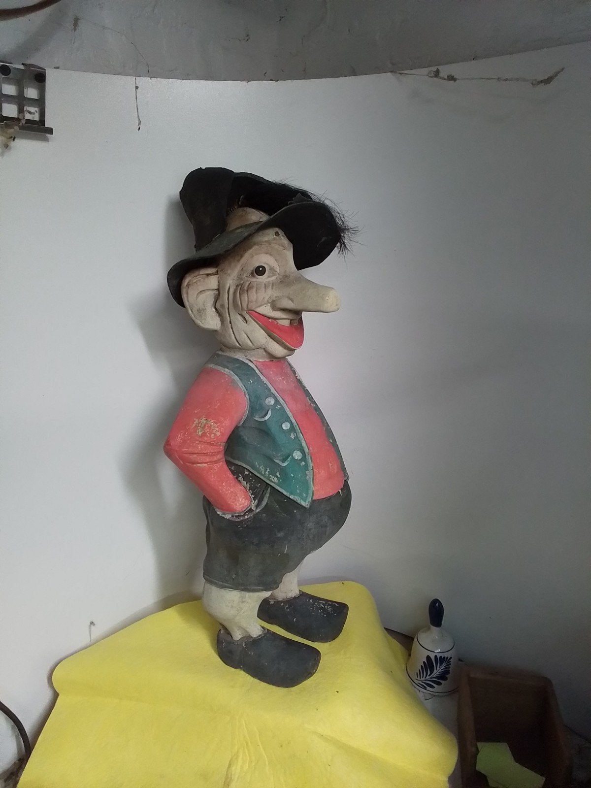 15454)Grote  Gluurpop/ troll/kabouter  hoog 60cm, Ophalen of Verzenden