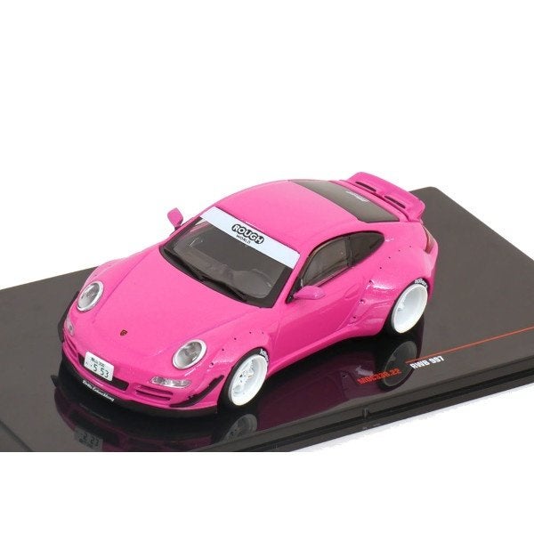 Porsche 911 RWB 1997 Roze Modelauto 1/43 Ixo Models, Overige merken, Ixo Models, Auto, Ixo Models