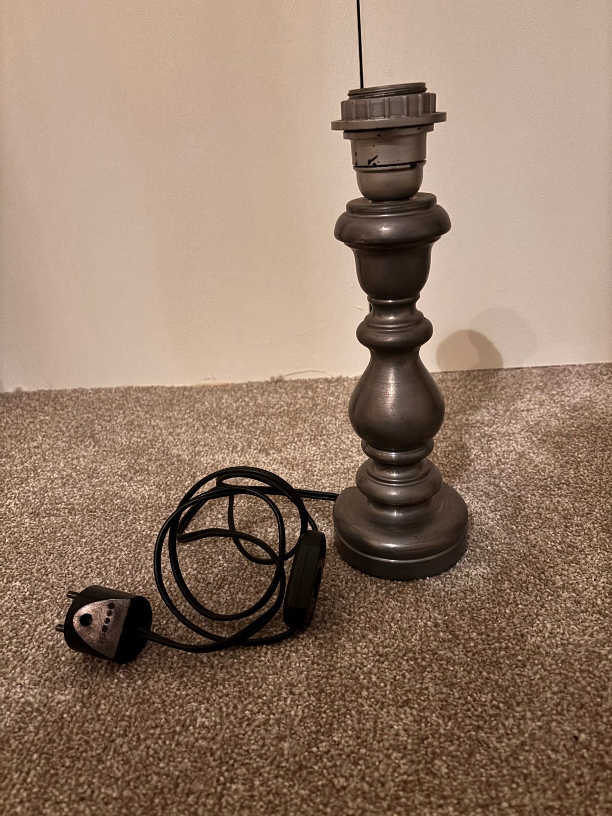 Werkende tinnen lamp - Peltro Artistico, Ophalen of Verzenden