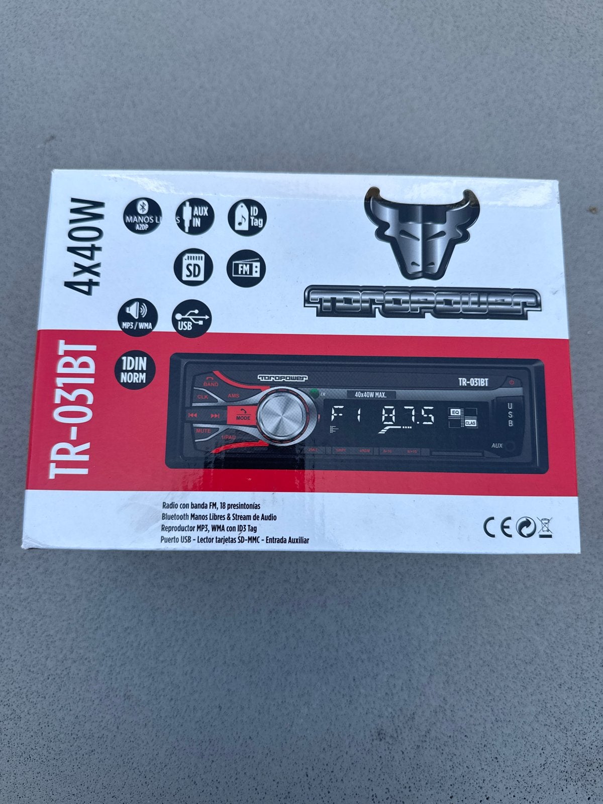 ToroPower TR-031BT Autoradio met Bluetooth en USB - Nieuw, Ophalen of Verzenden, Nieuw