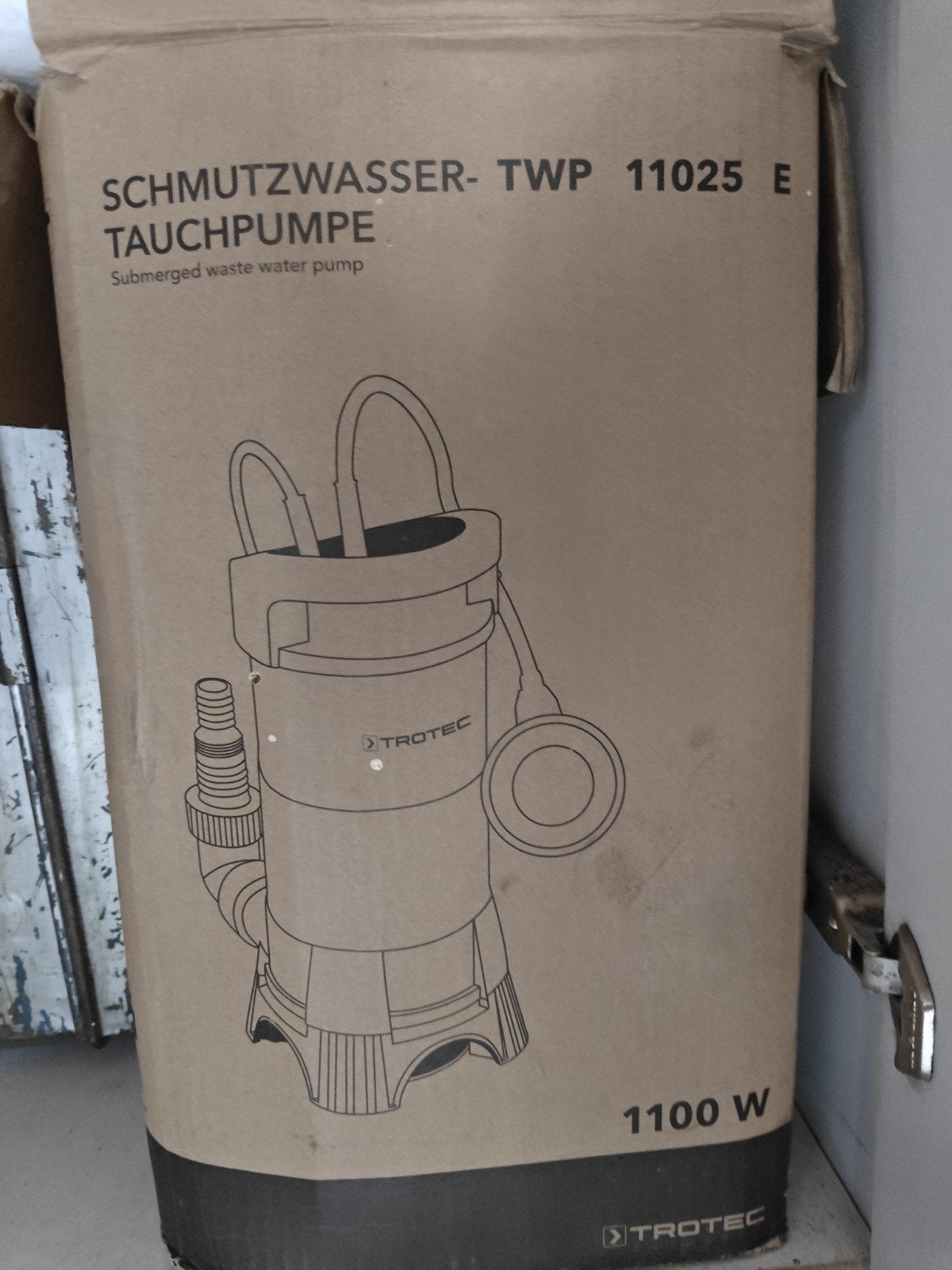 Dompelpomp Trotec TWP 11025 E met Kelfort flexibele slang, Ophalen, Zo goed als nieuw, Elektrisch, Dompelpomp