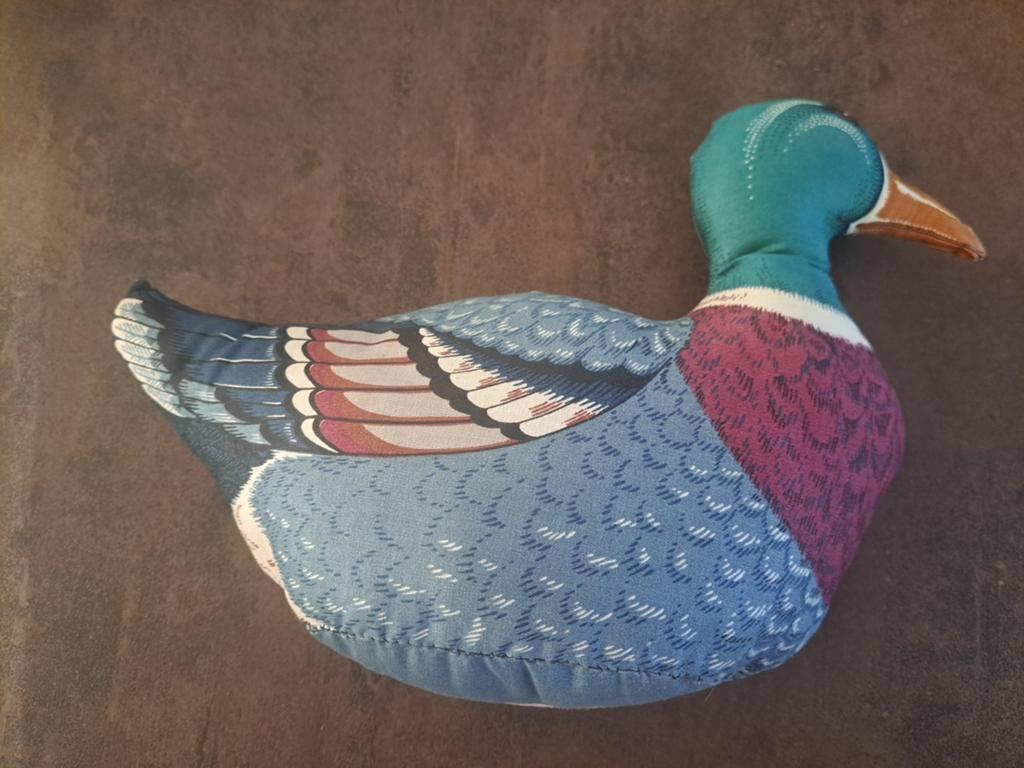 Decoratieve Stoffen Wilde Eend - Mallard Duck, Gebruikt, Meerkleurig, Ophalen of Verzenden, Landelijk