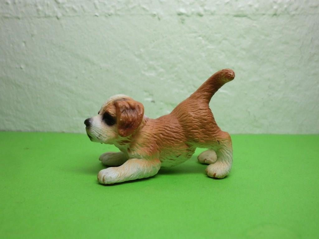 Schleich 16345 sint Bernhard pup, dierfiguur, Ophalen of Verzenden, Zo goed als nieuw, Hond of Kat, Beeldje of Figuurtje