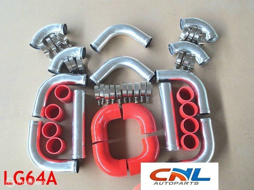 2.5 64mm Intercooler Pipe Piping Kit w/ Silicone Clamp