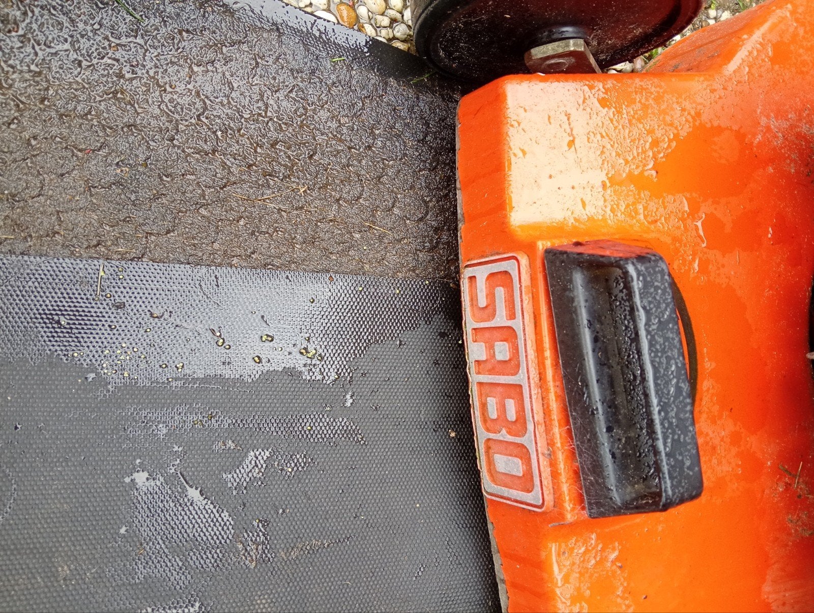 Sabo 43-4 grasmaaier - Benzine - Gebruikt, Sabo, Cirkelmaaier, Gebruikt, Ophalen of Verzenden