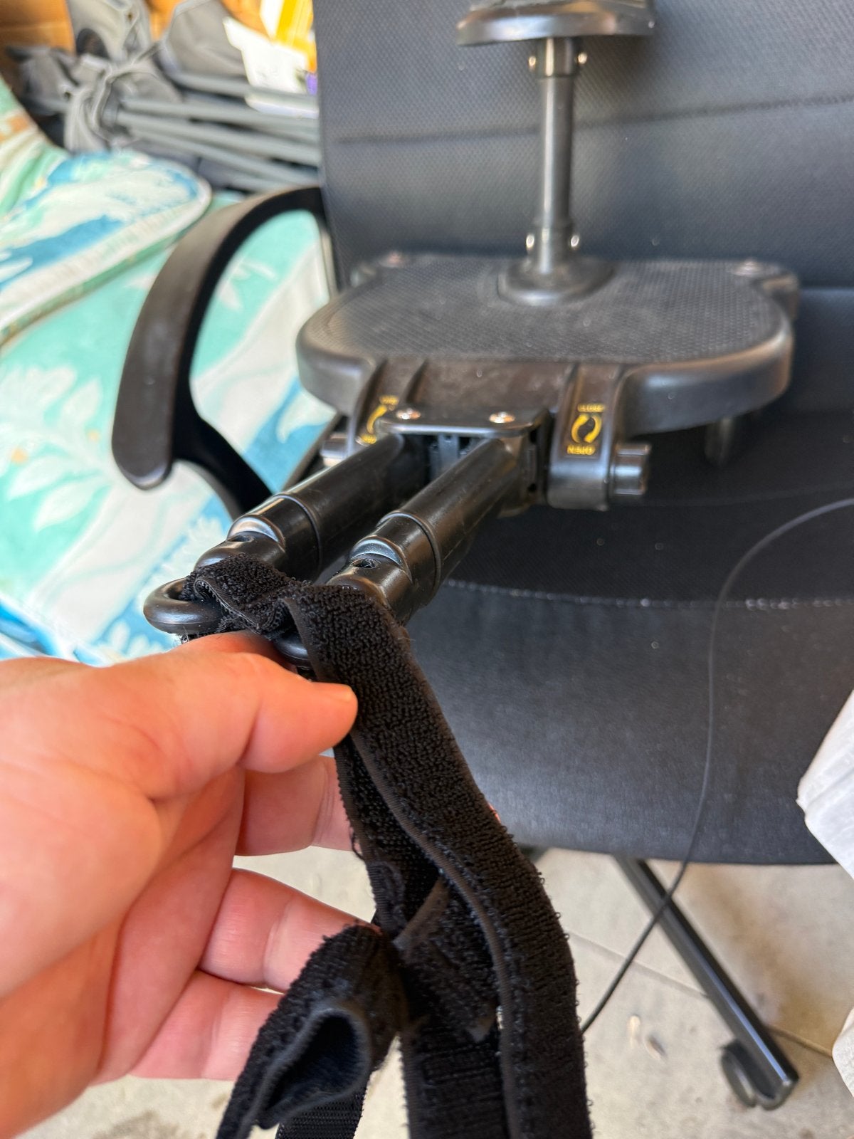 Meerijdplankje voor kinderwagen/buggy, Ophalen of Verzenden, Gebruikt, Zwart, Kunststof
