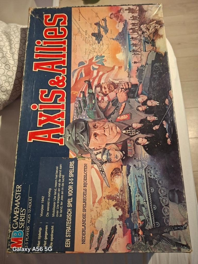 Axis & Allies Bordspel - Klassieker!, Hobby en Vrije tijd, Gezelschapsspellen | Bordspellen, Ophalen of Verzenden, Een of twee spelers
