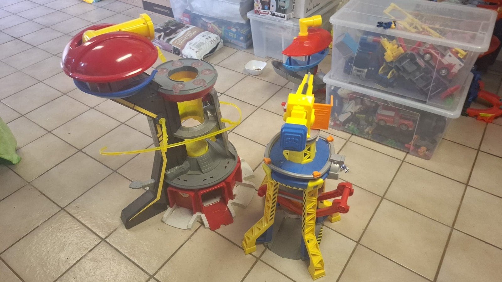 Grote collectie Paw Patrol incl. Mighty pup toren, Ophalen of Verzenden, Gebruikt