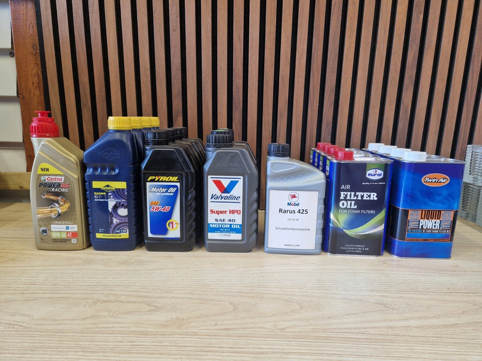 Partij motorolie filterolie Castrol Pyroil Valvoline Eurol, Ophalen