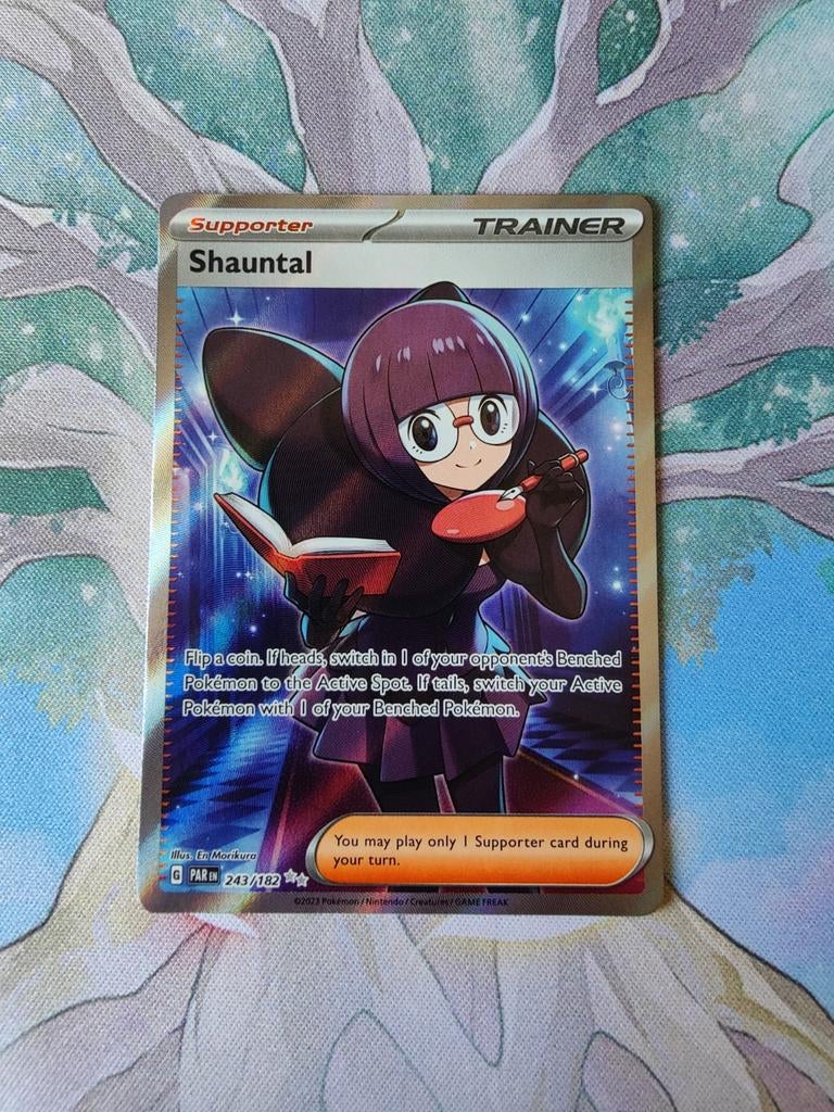 Pokemon paradox rift shauntal full art trainer 243/182, Ophalen of Verzenden, Nieuw, Losse kaart, Foil
