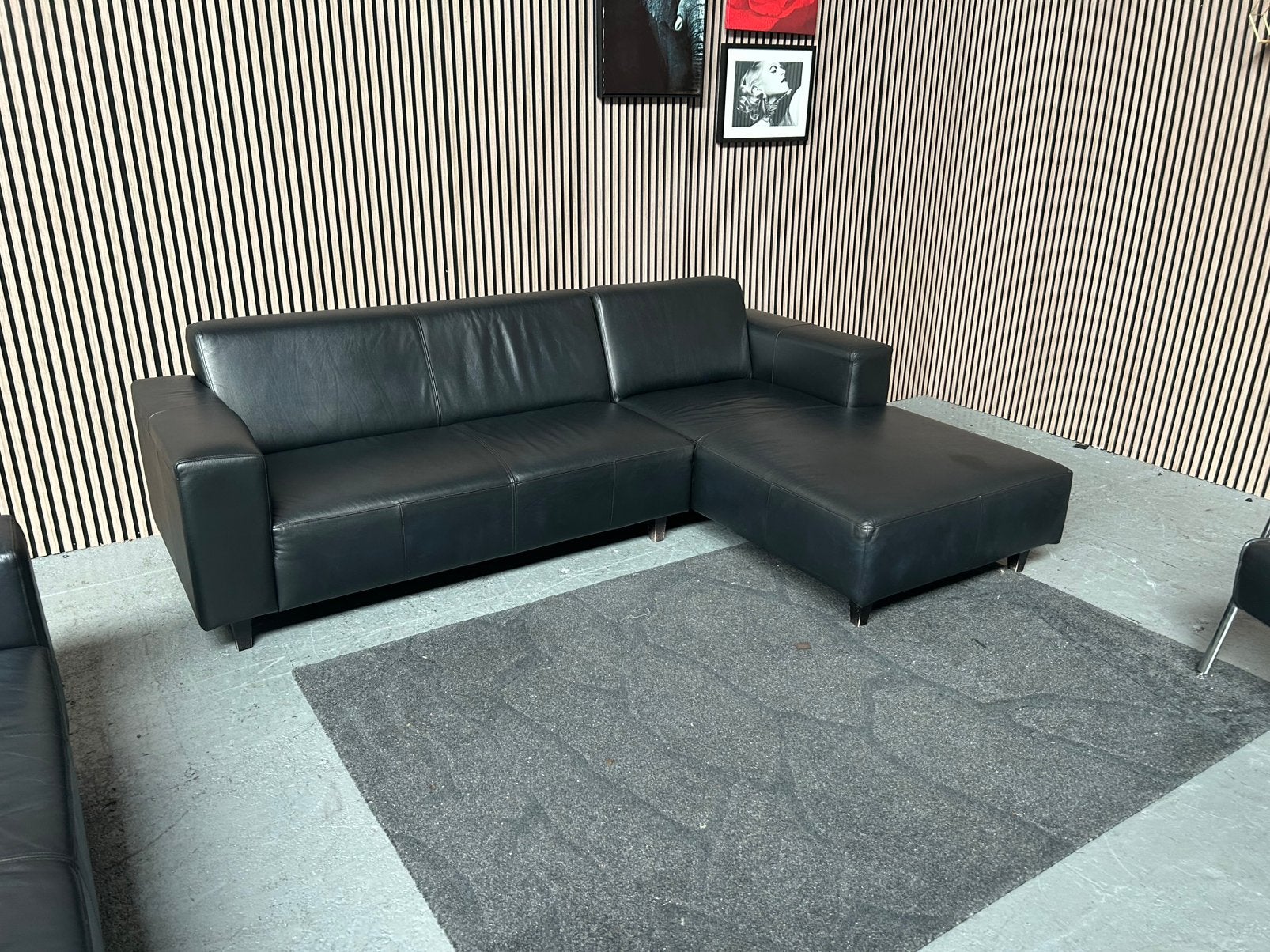 GRATIS LEVERING LEVERING MEUBELSET GOOSSENS GEREINIGD, Hoekbank, Leer, Ophalen of Verzenden, Zo goed als nieuw