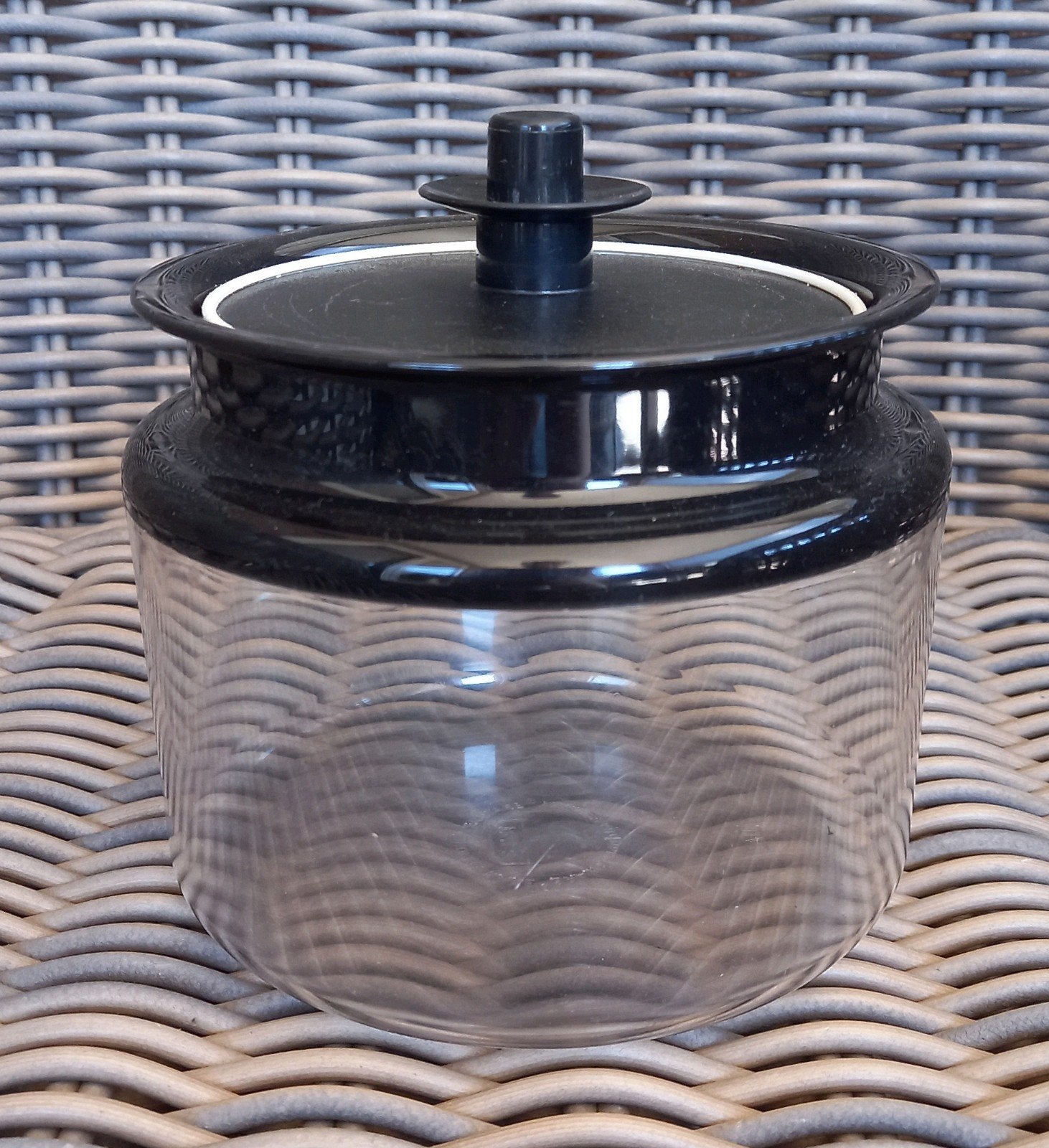 Tupperware voorraadpot met deksel - 1.2 liter, Gebruikt, Kunststof, Ophalen of Verzenden, Voorraadpot