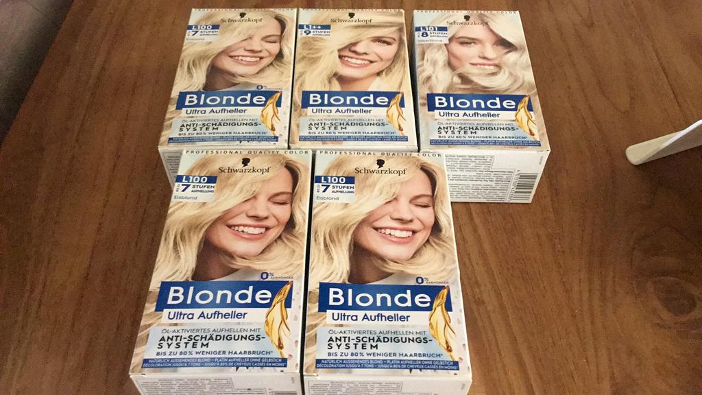 5 pakjes haarverf schwarzkopf nieuw, Ophalen, Nieuw, Overige typen