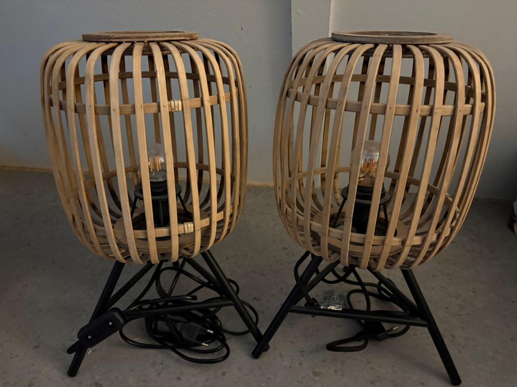 2x tafellamp EGLO Romazzina Ø 20 cm, Huis en Inrichting, Lampen | Tafellampen, Ophalen, Gebruikt, Metaal, Minder dan 50 cm
