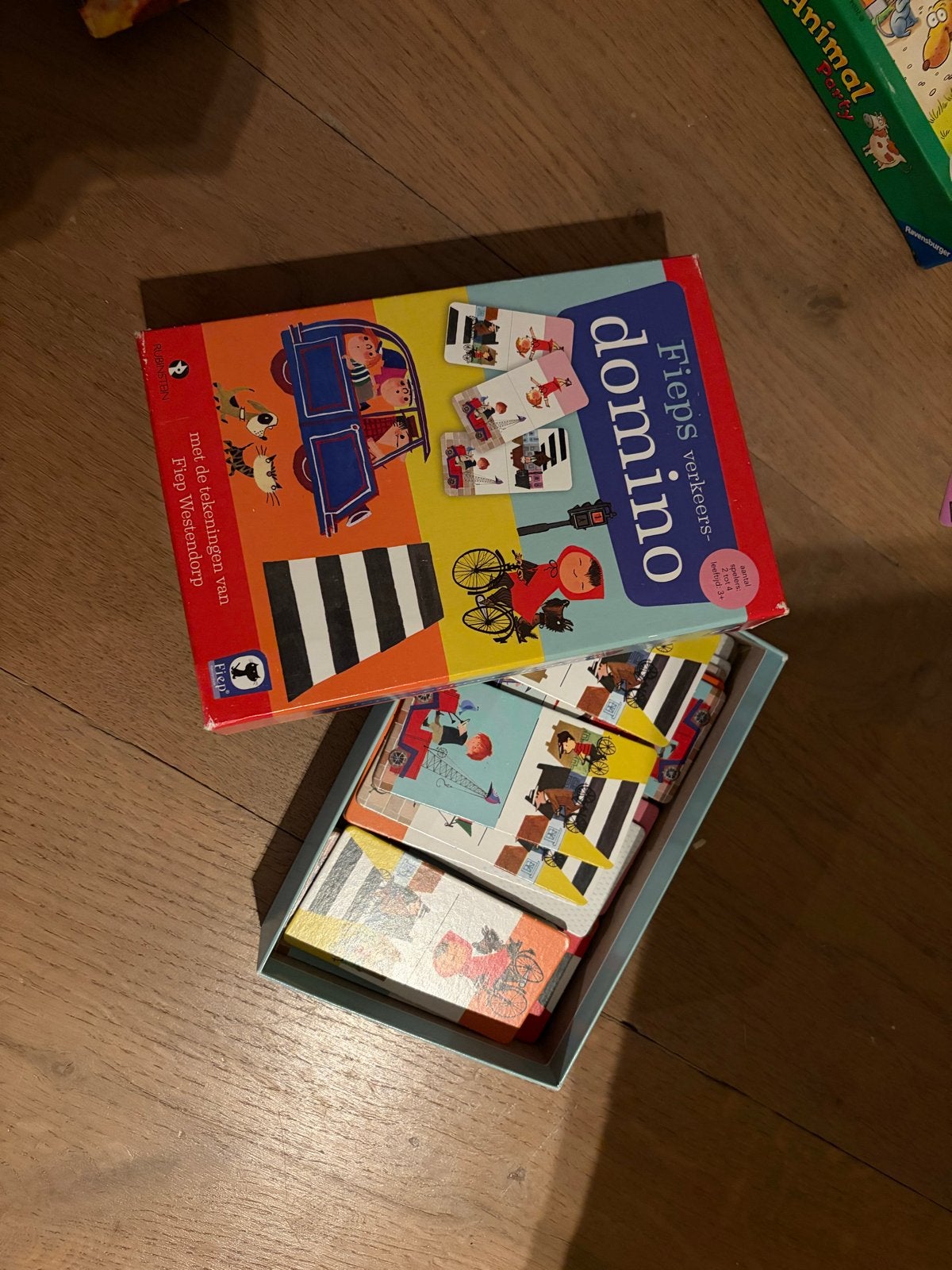 Fieps Verkeersdomino - Met tekeningen van Fiep Westendorp, Een of twee spelers, Ophalen of Verzenden, Gebruikt
