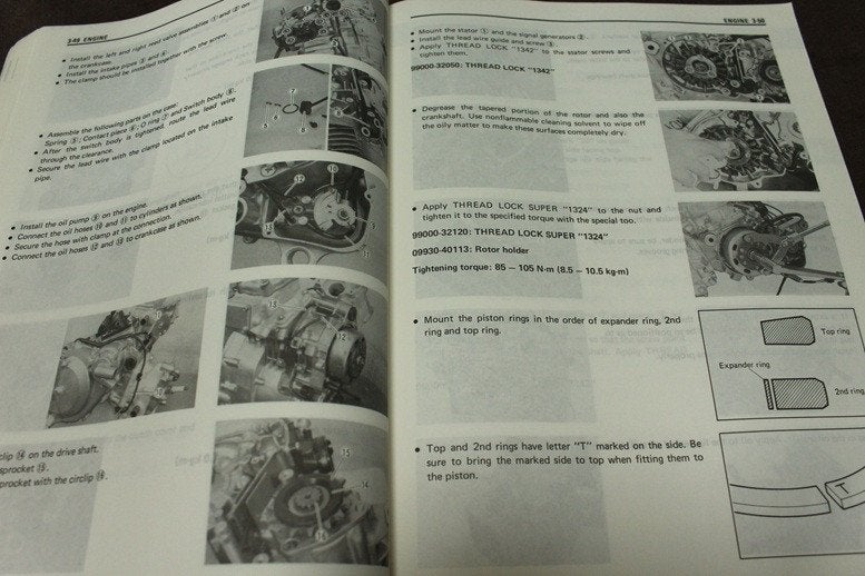 Suzuki RGV250 1989 -1992 motorcycle service manual RGV 250, Ophalen of Verzenden, Suzuki